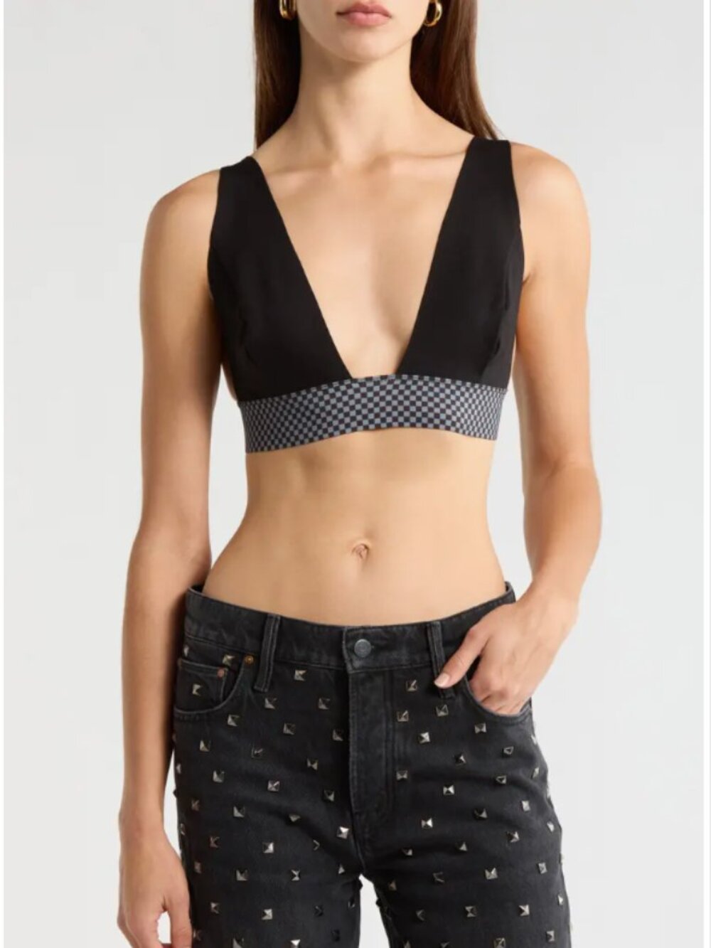 NWT M Mother The Elastic Tit For Tat Bra in "SMOOTH OPERATOR CHECK IT"